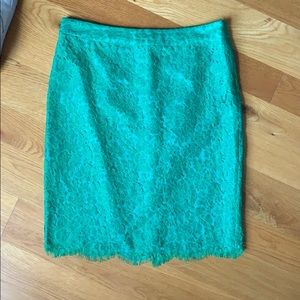 Green Lace Skirt